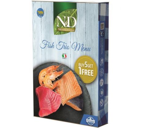 Farmina N&D cat NATURAL Fish Trio Menu 6 x 70 g