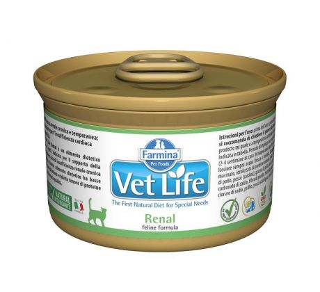 Farmina Vet Life cat renal konzerva 10x 85 g