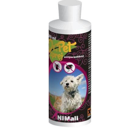 Spray Dr.Pet antiparazitárny s repelentným účinkom pre psy a mačky 200 ml (tick and flea repellent spray for dogs and cats)