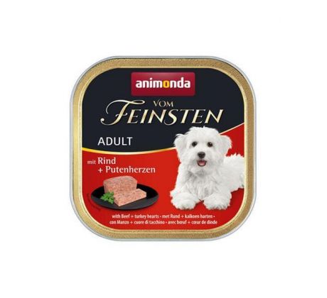 Animonda Vom Feinsten dog ADULT hovädzie a morčacie srdiečka bal. 11 x 150 g