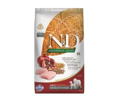 Farmina N&D dog AG adult medium & maxi, chicken, spelt, oats & pomegranate 2,5 kg