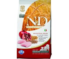 Farmina N&D dog AG puppy medium & maxi, chicken, spelt, oats & pomegranate 2,5 kg