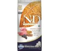 Farmina N&D dog AG puppy medium & maxi, lamb, spelt, oats & blueberry 12 kg