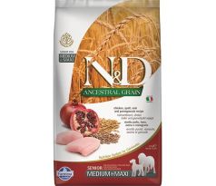 Farmina N&D dog AG senior medium & maxi, chicken, spelt, oats & pomegranate 2,5 kg