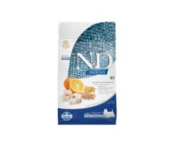 Farmina N&D dog OCEAN (AG) adult mini, codfish, spelt, oats & orange 0,8 kg