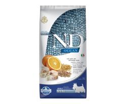 Farmina N&D dog OCEAN (AG) adult mini, codfish, spelt, oats & orange 7 kg