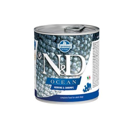 Farmina N&D dog OCEAN herring & shripms konzerva 285 g