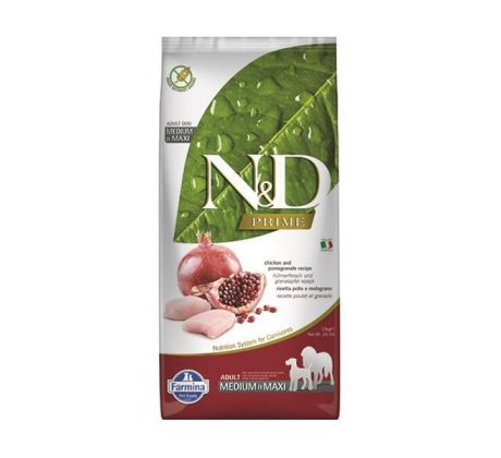 Farmina N&D dog PRIME (GF) adult medium & maxi, chicken & pomegranate 12 kg