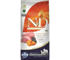 Farmina N&D dog PUMPKIN (GF) adult medium & maxi, lamb & blueberry 12 kg