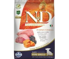 Farmina N&D dog PUMPKIN (GF) puppy mini, lamb & blueberry 7 kg