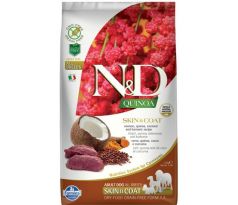 Farmina N&D dog QUINOA (GF) adult medium & maxi, skin & coat, venison & coconut 7 kg