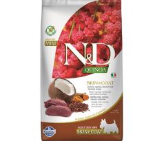 Farmina N&D dog QUINOA (GF) adult mini, skin & coat, venison & coconut 2,5 kg