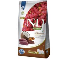 Farmina N&D dog QUINOA (GF) adult mini, skin & coat, venison & coconut 7 kg