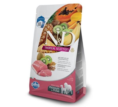 Farmina N&D dog TROPICAL SELECTION (AG) adult medium & maxi, pork 10 kg