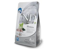 Farmina N&D dog WHITE (GF) adult mini, sea bass, spirulina & fenel 2 kg