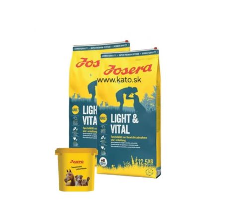 Josera Dog Light&Vital 2x12,5 kg+35l.kontajner zadarmo