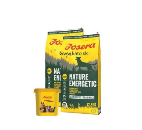 Josera Dog Nature Energetic GF 2x12,5 kg+35l.kontajner zadarmo