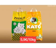 6x10kg Zverlit zelený + 6x10kg Kato Jemná Bez vône